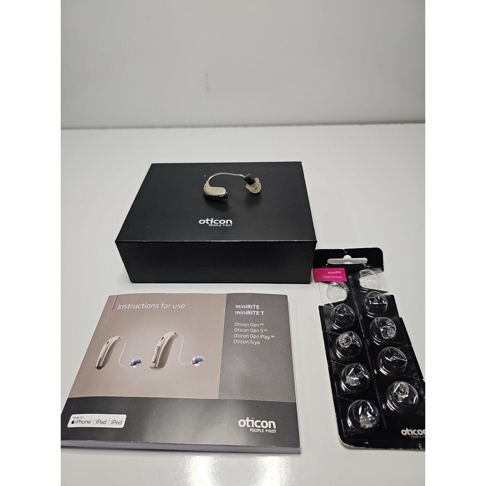 OTICON ACTO Hearing Aid RIGHT EAR ONLY including Pack Of Extra Domes Tested